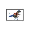 Picture of colourful T-rex _GroupedProduct_Rectangle_Landscape_Mini_ _GroupedProduct_Rectangle_Landscape_Canvas_Framed_