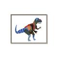 Picture of colourful T-rex _GroupedProduct_Rectangle_Landscape_Mini_ _GroupedProduct_Rectangle_Landscape_Canvas_Framed_