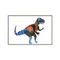 Picture of colourful T-rex _GroupedProduct_Rectangle_Landscape_Mini_ _GroupedProduct_Rectangle_Landscape_Canvas_Framed_