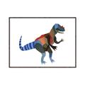 Picture of colourful T-rex _GroupedProduct_Rectangle_Landscape_Mini_ _GroupedProduct_Rectangle_Landscape_Canvas_Framed_
