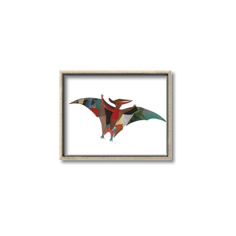Picture of Colourful pterodactyl _GroupedProduct_Rectangle_Landscape_Mini_ _GroupedProduct_Rectangle_Landscape_Canvas_Framed_