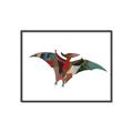 Picture of Colourful pterodactyl _GroupedProduct_Rectangle_Landscape_Mini_ _GroupedProduct_Rectangle_Landscape_Canvas_Framed_