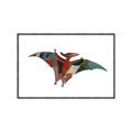 Picture of Colourful pterodactyl _GroupedProduct_Rectangle_Landscape_Mini_ _GroupedProduct_Rectangle_Landscape_Canvas_Framed_