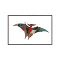 Picture of Colourful pterodactyl _GroupedProduct_Rectangle_Landscape_Mini_ _GroupedProduct_Rectangle_Landscape_Canvas_Framed_