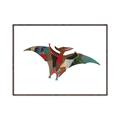 Picture of Colourful pterodactyl _GroupedProduct_Rectangle_Landscape_Mini_ _GroupedProduct_Rectangle_Landscape_Canvas_Framed_