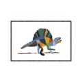 Picture of Colorful spinosaurus _GroupedProduct_Rectangle_Landscape_Mini_ _GroupedProduct_Rectangle_Landscape_Canvas_Framed_