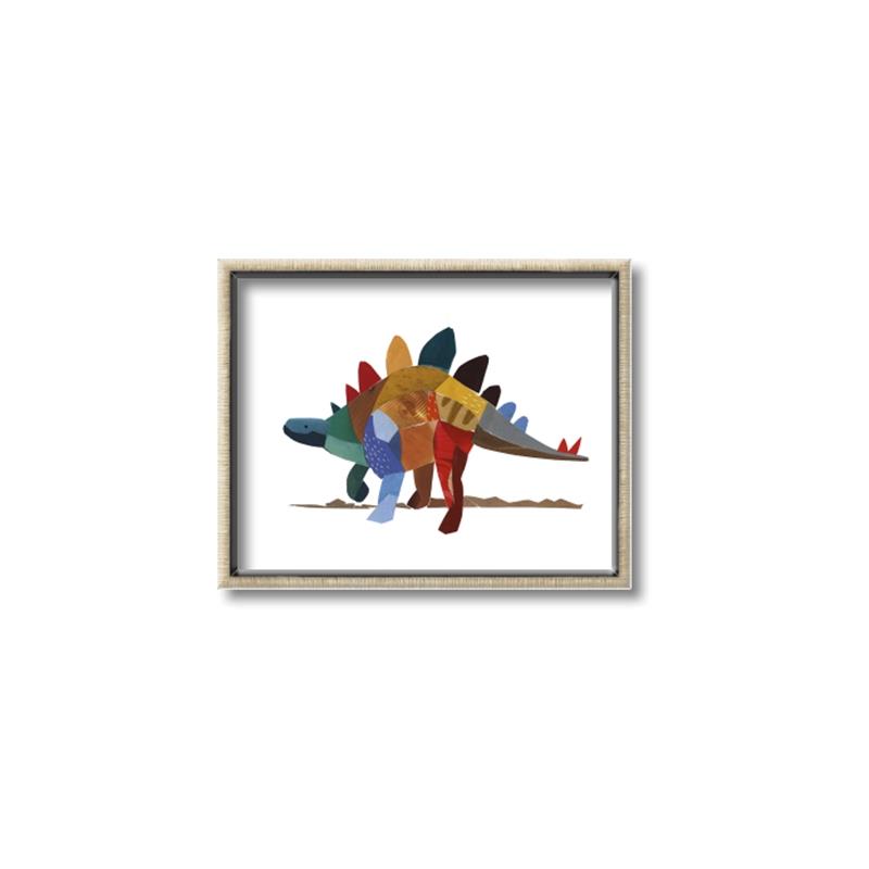 Picture of colorful stegosaurus _GroupedProduct_Rectangle_Landscape_Mini_ _GroupedProduct_Rectangle_Landscape_Canvas_Framed_