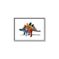 Picture of colorful stegosaurus _GroupedProduct_Rectangle_Landscape_Mini_ _GroupedProduct_Rectangle_Landscape_Canvas_Framed_