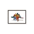 Picture of colorful stegosaurus _GroupedProduct_Rectangle_Landscape_Mini_ _GroupedProduct_Rectangle_Landscape_Canvas_Framed_