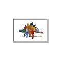Picture of colorful stegosaurus _GroupedProduct_Rectangle_Landscape_Mini_ _GroupedProduct_Rectangle_Landscape_Canvas_Framed_
