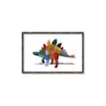 Picture of colorful stegosaurus _GroupedProduct_Rectangle_Landscape_Mini_ _GroupedProduct_Rectangle_Landscape_Canvas_Framed_