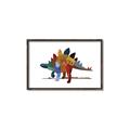 Picture of colorful stegosaurus _GroupedProduct_Rectangle_Landscape_Mini_ _GroupedProduct_Rectangle_Landscape_Canvas_Framed_