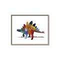 Picture of colorful stegosaurus _GroupedProduct_Rectangle_Landscape_Mini_ _GroupedProduct_Rectangle_Landscape_Canvas_Framed_