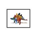 Picture of colorful stegosaurus _GroupedProduct_Rectangle_Landscape_Mini_ _GroupedProduct_Rectangle_Landscape_Canvas_Framed_