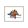 Picture of colorful stegosaurus _GroupedProduct_Rectangle_Landscape_Mini_ _GroupedProduct_Rectangle_Landscape_Canvas_Framed_