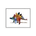 Picture of colorful stegosaurus _GroupedProduct_Rectangle_Landscape_Mini_ _GroupedProduct_Rectangle_Landscape_Canvas_Framed_