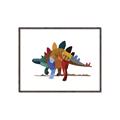 Picture of colorful stegosaurus _GroupedProduct_Rectangle_Landscape_Mini_ _GroupedProduct_Rectangle_Landscape_Canvas_Framed_