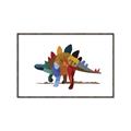 Picture of colorful stegosaurus _GroupedProduct_Rectangle_Landscape_Mini_ _GroupedProduct_Rectangle_Landscape_Canvas_Framed_