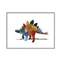 Picture of colorful stegosaurus _GroupedProduct_Rectangle_Landscape_Mini_ _GroupedProduct_Rectangle_Landscape_Canvas_Framed_