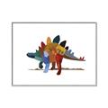 Picture of colorful stegosaurus _GroupedProduct_Rectangle_Landscape_Mini_ _GroupedProduct_Rectangle_Landscape_Canvas_Framed_