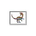 Picture of Colourful velociraptor  _GroupedProduct_Rectangle_Landscape_Mini_ _GroupedProduct_Rectangle_Landscape_Canvas_Framed_