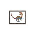 Picture of Colourful velociraptor  _GroupedProduct_Rectangle_Landscape_Mini_ _GroupedProduct_Rectangle_Landscape_Canvas_Framed_