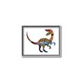 Picture of Colourful velociraptor  _GroupedProduct_Rectangle_Landscape_Mini_ _GroupedProduct_Rectangle_Landscape_Canvas_Framed_
