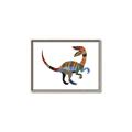 Picture of Colourful velociraptor  _GroupedProduct_Rectangle_Landscape_Mini_ _GroupedProduct_Rectangle_Landscape_Canvas_Framed_