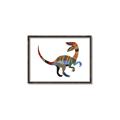 Picture of Colourful velociraptor  _GroupedProduct_Rectangle_Landscape_Mini_ _GroupedProduct_Rectangle_Landscape_Canvas_Framed_