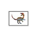 Picture of Colourful velociraptor  _GroupedProduct_Rectangle_Landscape_Mini_ _GroupedProduct_Rectangle_Landscape_Canvas_Framed_