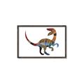 Picture of Colourful velociraptor  _GroupedProduct_Rectangle_Landscape_Mini_ _GroupedProduct_Rectangle_Landscape_Canvas_Framed_
