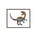 Picture of Colourful velociraptor  _GroupedProduct_Rectangle_Landscape_Mini_ _GroupedProduct_Rectangle_Landscape_Canvas_Framed_