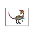 Picture of Colourful velociraptor  _GroupedProduct_Rectangle_Landscape_Mini_ _GroupedProduct_Rectangle_Landscape_Canvas_Framed_
