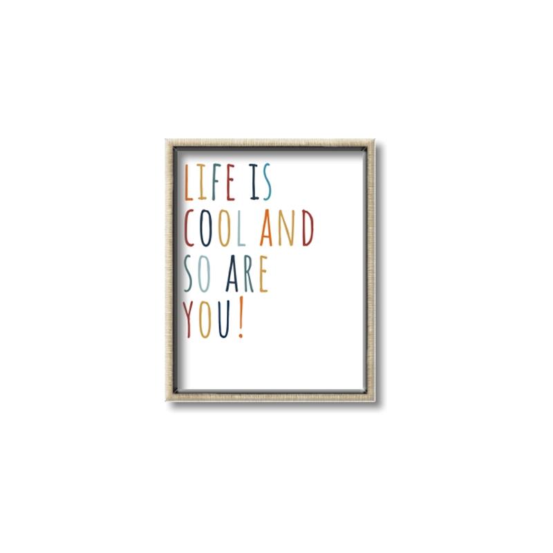 Picture of Life is Cool kids  _GroupedProduct_Rectangle_Portrait_Mini_ _GroupedProduct_Rectangle_Portrait_Canvas_Framed_