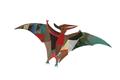 Picture of Colourful pterodactyl _GroupedProduct_Rectangle_Landscape_Mini_ _GroupedProduct_Rectangle_Landscape_Unframed_Print_Only_