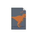 Picture of Orange T-rex Rawr _GroupedProduct_Rectangle_Portrait_Mini_ _GroupedProduct_Rectangle_Portrait_Unframed_Print_Only_