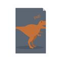 Picture of Orange T-rex Rawr _GroupedProduct_Rectangle_Portrait_Mini_ _GroupedProduct_Rectangle_Portrait_Unframed_Print_Only_