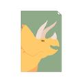 Picture of Yellow Triceratops _GroupedProduct_Rectangle_Portrait_Mini_ _GroupedProduct_Rectangle_Portrait_Unframed_Print_Only_