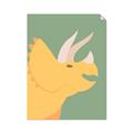 Picture of Yellow Triceratops _GroupedProduct_Rectangle_Portrait_Mini_ _GroupedProduct_Rectangle_Portrait_Unframed_Print_Only_