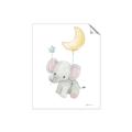 Picture of Floating baby elephant _GroupedProduct_Rectangle_Portrait_Mini_ _GroupedProduct_Rectangle_Portrait_Unframed_Print_Only_