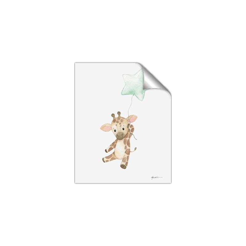 Picture of floating baby Giaraffe  _GroupedProduct_Rectangle_Portrait_Mini_ _GroupedProduct_Rectangle_Portrait_Unframed_Print_Only_