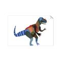 Picture of colourful T-rex _GroupedProduct_Rectangle_Landscape_Mini_ _GroupedProduct_Rectangle_Landscape_Unframed_Print_Only_