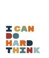 Picture of Hard think Kids _GroupedProduct_Rectangle_Portrait_Mini_ _GroupedProduct_Rectangle_Portrait_Unframed_Print_Only_