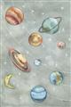 Picture of Watercolour Solar System II _GroupedProduct_Rectangle_Portrait_Mini_ _GroupedProduct_Rectangle_Portrait_Unframed_Print_Only_