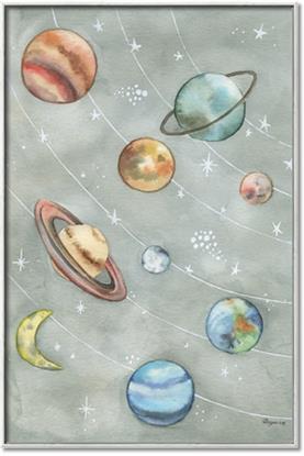 Picture of Watercolour Solar System II
