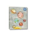 Picture of Watercolour Solar System I _GroupedProduct_Rectangle_Portrait_Mini_ _GroupedProduct_Rectangle_Portrait_Canvas_