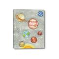 Picture of Watercolour Solar System I _GroupedProduct_Rectangle_Portrait_Mini_ _GroupedProduct_Rectangle_Portrait_Canvas_