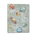 Picture of Watercolour Solar System II _GroupedProduct_Rectangle_Portrait_Mini_ _GroupedProduct_Rectangle_Portrait_Canvas_