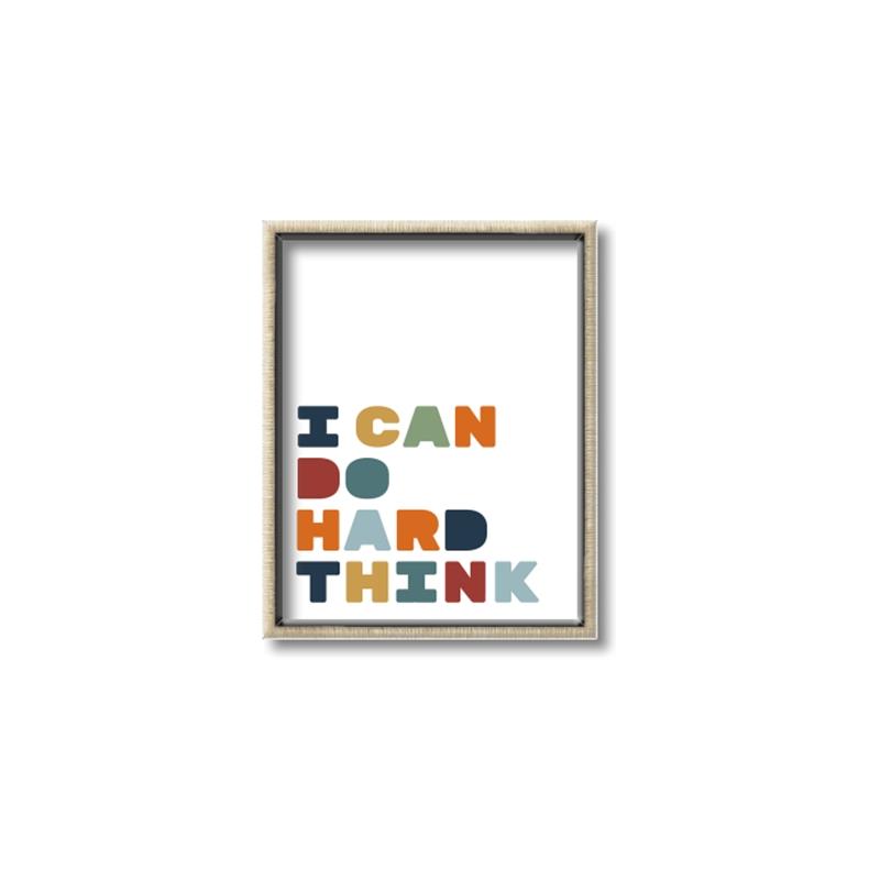 Picture of Hard think Kids _GroupedProduct_Rectangle_Portrait_Mini_ _GroupedProduct_Rectangle_Portrait_Canvas_Framed_