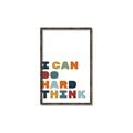 Picture of Hard think Kids _GroupedProduct_Rectangle_Portrait_Mini_ _GroupedProduct_Rectangle_Portrait_Canvas_Framed_